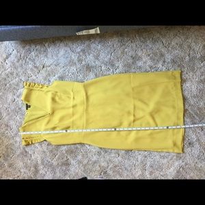 Ann Taylor mustard sheath dress